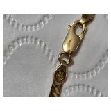 Made in Italy Necklace with a flat, shiny design and a lobster clasp