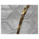 Made in Italy Necklace with a flat, shiny design and a lobster clasp