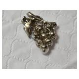 Colorful Faux Pearl and Rhinestone Brooch