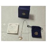 My Daughter, My Joy Diamond Pendant by Bradford Exchange crafted from solid sterling silver with 24-karat gold accents and a genuine faceted diamond