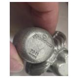 Assorted Pewter Figurines including Animals, Angel with Crystal, and Cowboy with some marked 