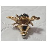 Gold and Enamel Insect Brooch Pin