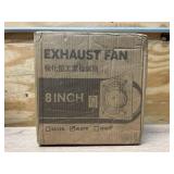$52 HG Power 8 Inch Exhaust Fan with Speed Controller, 567 CFM Kitchen Exhaust Fan with Damper, Metal Extractor Fan for Window, Attic, Ceiling, Basement Ventilation