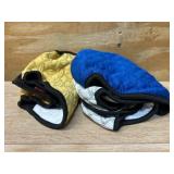 $17 Mkono Male Dog Belly Band Wraps Washable Dog Diapers Male for Small and Medium Dogs, Waist 19.2 Inches to 23.8 Inches(3 Pack,Blue,White,Yellow)