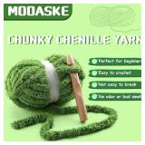 $40 8 Pack Chunky Yarn for Hand Knitting - Chunky Chenille Yarn for Crocheting - Fluffy Yarns for Crochet - Jumbo Yarns for Hand Knitting 28.4 Yds 7.7 Oz Per Roll (8, Big Red-Milky White)