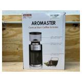 $70 Aromaster Burr Coffee Grinder,Adjustable 2-12 Cups Timer, Anti-static Design