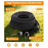 $25 50 FT Garden Hose, Non-Expanding Water Hose, Ultra Flexible, Burst-Resistant, Kink-Free, High-Pressure Garden Hose for Easy All-Weather Use on Lawns, Gardens, and Outdoor Cleaning
