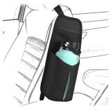 $16 Linkidea Car Seat Side Organizer - Compatible with Yeti Rambler & Hydro Flask Bottles, Hanging Bag for Large Bottles, Black