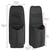 $16 Linkidea Car Seat Side Organizer - Compatible with Yeti Rambler & Hydro Flask Bottles, Hanging Bag for Large Bottles, Black