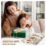 $20 Christian Gifts for Women, Christian Floral Throw Blanket, Birthday Religious Gifts for Women Friendship, Inspirational Scripture Faith Gift for Friend, Sister, Mom, Daughter (50