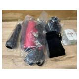 $24 TOME Dual Voltage Travel Hair Dryer, Foldable Blow Dryer, DC Motor, 1200W Fast Drying, Cool Shot, 3 Heat 3 Speed, Nozzle, Diffuser, Air-Powered Wrap Wands, 120 240V Universal Adapter Red (Pink)