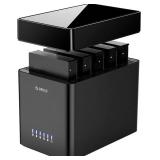 $99 ORICO 5 Bay 3.5 Inch Hard Drive Enclosure USB C to SATA Magnetic Tool-Free External HDD Enclosure with 12V/6.5A Power Adapter for Family Storage Supports 2.5/3.5 inch Drives Max 110TB (5x22TB)