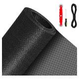$15 QWR Pet Proof Window Screen Replacement Kit, 39"x118" Durable High Hardness Screen Mesh Replacement Window Screens Repair Kit for Sliding Screen Door,Patio and Windows.(Folded Package with Tool Ki
