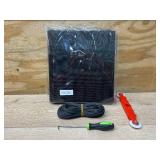$15 QWR Pet Proof Window Screen Replacement Kit, 39"x118" Durable High Hardness Screen Mesh Replacement Window Screens Repair Kit for Sliding Screen Door,Patio and Windows.(Folded Package with Tool Ki