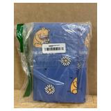 $13 Berkshire LIG  Twin Flat Sheet (Only), Brushed Microfiber Sheet with Cute Cartoon Characters, Soft, Breathable, Easy-Care Bedding for LIG Fans, Spring Hunny Small Cornflower Blue