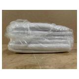 $21 joybest 6 Pack Round Tablecloths - 60 Inches in Diameter White Table Cloth Fit 20 to 42 Inches Tables, Washable Polyester Fabric Table Cover for Dining, Buffet Party, Wedding