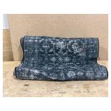 $37 2x10 Hallway Washable Runner Rug Vintage Boho Extra Long Runners for Kitchen, Bathroom, Distressed Floral Floor Mat Non-Slip Farmhouse Carpet, Black