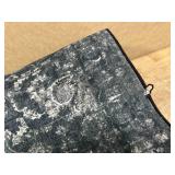 $37 2x10 Hallway Washable Runner Rug Vintage Boho Extra Long Runners for Kitchen, Bathroom, Distressed Floral Floor Mat Non-Slip Farmhouse Carpet, Black