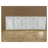 BESTTEN 10 Pack 1-Gang No Device Blank Wall Plate, UL Listed, Standard Size, H4.53" x W2.76", Unbreakable Polycarbonate Thermoplastic Outlet Cover, White