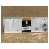 BESTTEN 10 Pack 1-Gang No Device Blank Wall Plate, UL Listed, Standard Size, H4.53" x W2.76", Unbreakable Polycarbonate Thermoplastic Outlet Cover, White