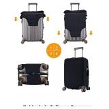 $16 Let The Adventure Begin Luggage Cover Washable Suitcase Protector, Luggage Tag Travel Birthday Gifts For Men Women (S 18-21 Inch Luggage)