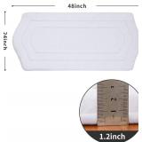 $31 COSY HOMEER Extra Thick Bath Rugs for Bathroom - Anti-Slip Bath Linen Sets Mats Soft Plush Yarn Shaggy 100% Strong Polyester Living Room Bedroom Water Absorbent(White,24x48 - Inches)
