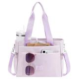 $20 Tote Bag for Women Multi Pockets Crossbody Bag Casual Top Handle Ladies Handbag with Zipper Shoping Travel Work