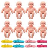 $36 16 Pcs Funny Baby Shower Chancla Game Activities Baby Shower Games How to Throw The Chancla at Their Bad Ass Doll Babies Showers Game Gender Reveal for Adults, 7.7 x 4.9 Inch