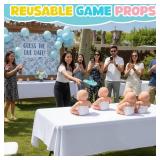 $36 16 Pcs Funny Baby Shower Chancla Game Activities Baby Shower Games How to Throw The Chancla at Their Bad Ass Doll Babies Showers Game Gender Reveal for Adults, 7.7 x 4.9 Inch