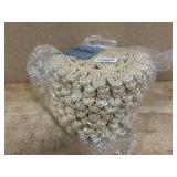 $44 Set of 12 Ruffled Woven Corn Husk Placemats 11.8