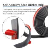 $22 Neoprene Rubber Strips Self Adhesive Solid Rubber Sheets, Rolls & Strips for DIY Gaskets Crafts Pads Seals Warehouse Flooring Neoprene Sheet with Adhesive Backing (2" Wide x 1/8" Thick x 10