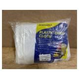 $30 30 Pack Plastic Drop Cloth, 9x12 Ft Plastic Sheeting for Painting, Dust-Proof Tear-Resistant Painters Plastics Tarp Cloth for Furniture Floor Sofa Protector Cover Durable & Thick