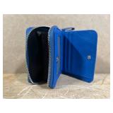 $11 Genuine Wallet Women RFID Blocking Card Holder, Small Leather Womens Wallet with Zipper ID Window Coin Pocket