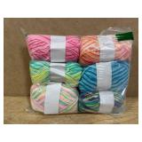 $16 WILLBOND 6 Pieces 50g Crochet Yarn Multi-Colored Acrylic Cotton Blend Knitting Hand Knitting Weaving Yarn