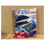 $24 Spacesaver 4 Pack Large Vacuum Storage Bags for Comforters, Blankets & Clothes   Vacuum Sealed Compression Bags with Hand Pump   Space Saver Storage Bags for Bedding, Moving, Travel & Organization