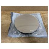 12 Pieces Mirror Tray Candle Tray Round Square Plate for Wedding Decorations Plate Wedding Centerpieces, 2 mm Thick(7.8 Inch,Round)