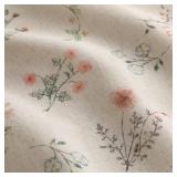 $49 Boho Floral 100% Blackout Curtains 63 Inch Length 2 Panels Set, Linen Texture Farmhouse Curtains Beige Tassel for Living Room Bedroom Vintage Rustic Patterned Printed Western Rod Pocket