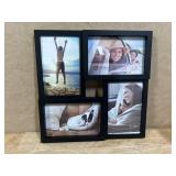 Malden International Designs Collage Picture Frame for Wall, Holds Four Photos : 2-6x4 and 2-4x6 Inch - Black Plastic, Wall Decor for the Home