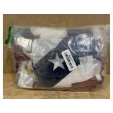 $52 10 Pieces American Pleated Fan Flag, 3 X 1.5 Ft USA Patriotic Pleated Fan Flag 4th of July Half Fan Banner Decoration for Independence Day Porch Garden Outdoor Indoor Decorations