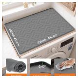 $16 Washer and Dryer Top Protector Mat, 26" x 18" Silicone Washing Machine Top Cover, Non-Slip Waterproof Washer Dryer Mat for Home, Kitchen & Laundry Room