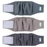 $27 wegreeco Washable Male Dog Belly Band (Stylish Pattern)- Pack of 3 - Washable Male Dog Belly Wrap, Dog Diapers Male (X-Large)