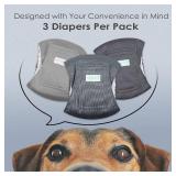 $27 wegreeco Washable Male Dog Belly Band (Stylish Pattern)- Pack of 3 - Washable Male Dog Belly Wrap, Dog Diapers Male (X-Large)