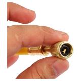 $18 3 Pieces AC Manifold Gauge Hose Kit for R134A R404A R12 R502, 1/4" Thread Automotive Air Condition Refrigerant R134A A/C Charging Hose with 5ft Hoses