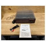 $28 Vinyl Record Player Turntable with Built-in Bluetooth Receiver & 2 Stereo Speakers, 3 Speed 3 Size Portable Retro Record Player for Entertainment and Home Decoration