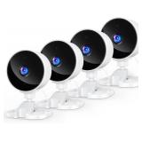 $31 YOTON Indoor Security Camera for Baby Monitor, Home & Pets, 2.4GHz WiFi with Motion Detection, Night Vision, 2-Way Audio, Works with Alexa & Google Home, Local Storage or Optional Cloud, WS01(4-Pa