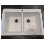 Blanco Diamond 2 Bowl Sink White