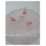 Pink Depression Glass Serving Pieces Mixed Lot of 6