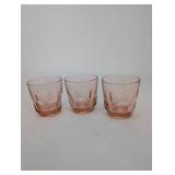 Pink Depression Glass Serving Pieces Mixed Lot of 6