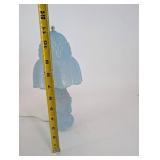 Mushroom Table Lamp Blue Glass