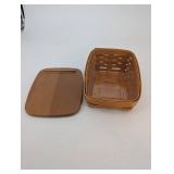 Basket - Longaberger Handwoven Basket With Lid